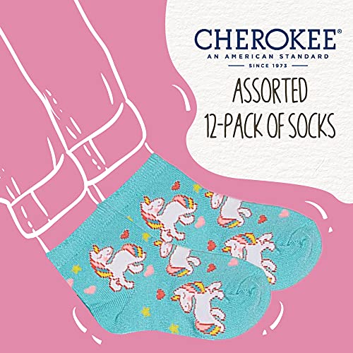 Cherokee Little Girls 12 Pack Shorty Socks