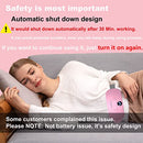 Portable Cordless Heating Pad, Electric Waist Belt Device, Fast Heating Pad with 3 Heat Levels and 3 Massage Modes, Back or Belly Heating Pad for Women and Girl