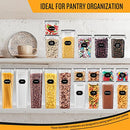 25 Pack Airtight Food Storage Containers Set,  Kitchen Storage Containers - Labels,