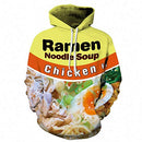 3D Ramen Chicken Noodle Soup Hoodies Sweatshirts for Men Women Cotton Cute Tag XL