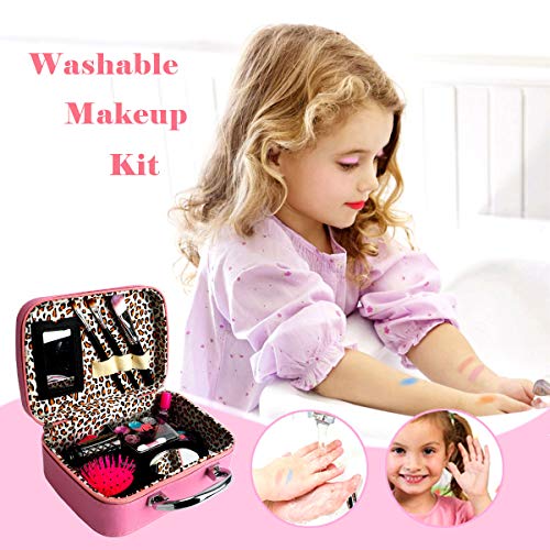 Kids Makeup Kit for Girls, Washable Makeup Kit, Real Play Kids Makeup Set