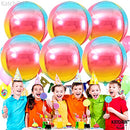 Jumbo Pastel Rainbow Balloons for Birthday Party - Pack of 6 | Large 22 Inch