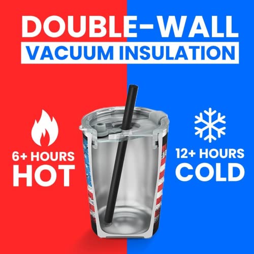 Sippin Cup Kidsbuddy Kids Water Bottle with Straw Lid | Insulated Stainless Steel Reusable