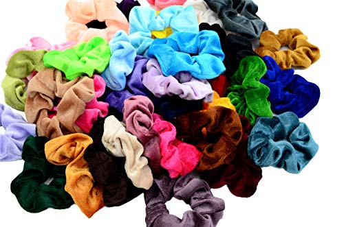 45 Pcs Hair Scrunchies Velvet Elastics Hair Bands Scrunchy Hair Ties Ropes Scrunchie