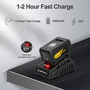 20V Cordless Impact Wrench with 1/2” Chuck, Strong Motor Max Torque 450N.m,