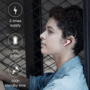 Bluetooth Headphones Padmate Wireless Earbuds with 4 Mics Earphones with Charging