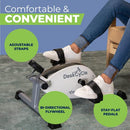 Under Desk Bike Pedal Exerciser - Portable Foot Exercise Cycle for Sitting with LCD Display