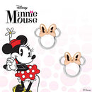 Minnie Silhouette Stud Earrings, Two Tone, Sterling Silver