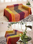 Bohemian Tribal Throws Blankets Colorful Red Blue Covers Couch Furniture Sofa