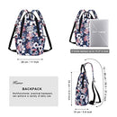 Women Fashion Backpack Purse Multi Pockets Original Print Sling Bag