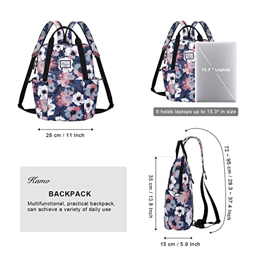 Women Fashion Backpack Purse Multi Pockets Original Print Sling Bag