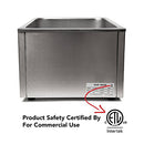 Commercial Grade Stainless Steel Bain Marie Buffet Food Warmer Steam Table