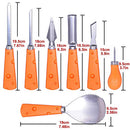 Halloween Pumpkin Carving Kit with 12pcs Stencils, 7 Pieces Pumpkin Carving Tools Set