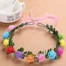 Layered Tulle Ballet Rainbow Tutu Skirt with Flower Headband