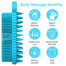 2 Pack Silicone Body Scrubber, 2 in 1 Shower and Shampoo Scalp Massager Brush