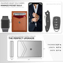 SUAVELL Leather Slim Wallets for Men. Wallet Card Holder with Money Clip.