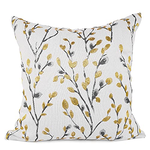 Classical Embroidery Jacquard Square Decorative Throw Pillow Case