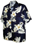 Pacific Legend Aloha Shirts The Luau in Navy L 410-3162