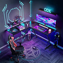 Casaottima L Shaped Desk, 51" Gaming Desk, Computer Desk, L Desk