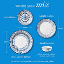 Corelle Chip Resistant Dinnerware Set, 10 1/4 inch, Portofino