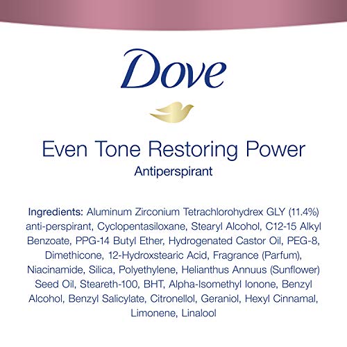 Dove Even Tone Antiperspirant Deodorant for Uneven Skin Tone Restoring Powder Sweat