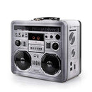 Retro Boombox Radio Lunchbox Tin Tote -1980s Inspired Merchandise Container