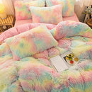 MorroMorn 5 PCS Shaggy Duvet Cover Bedding Set Soft Cozy