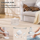 Cat Water Fountain Wireless,luti Water Fountain for Cats Inside with Wireless Pump,77OZ