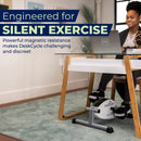 Under Desk Bike Pedal Exerciser - Portable Foot Exercise Cycle for Sitting with LCD Display