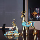 Good Luck Deer Decor, Deer Figurine Home Decor, Deer Statues Decorations for Home