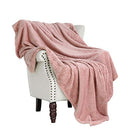 Waffle Textured Extra Large Fleece Blanket, Super Soft and Warm Throw Blanket for Couch