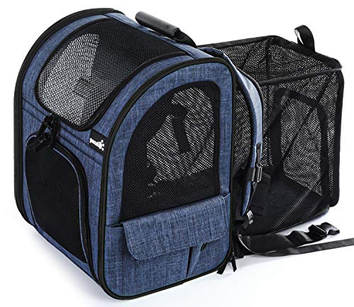 Pet Carrier Backpack, Dog Carrier Backpack, Expandable with Breathable Mesh for Small