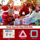 Magnetic Tiles Toys for 3 4 5 6 7 8+ Year Old Boys Girls Upgrade Macaron Castle Magnetic Blocks Building Set for Toddlers STEM Creativity/Educational Toys for Kids Age 3-6 Christmas Birthday Gifts
