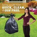 Plasticplace 65 Gallon Trash Bags │ 1.5 Mil │ Black Heavy Duty Garbage Can Liners │ 50” x 48” (50 Count)