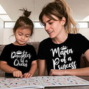 Gourd Doll Mother & Daughter Matching T-Shirts Set Mom & Baby Girl Bodysuit