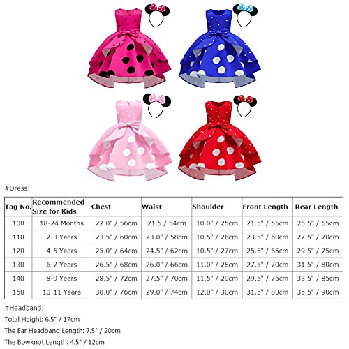 Girls Polka Dot Halloween Christmas Princess Party Cosplay Costume