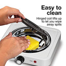 Proctor Silex Electric Single Burner Cooktop, Compact and Portable