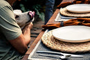 Wovanna Woven Placemats for Dining Table - Set of 4 Adorable Thick Rustic Round