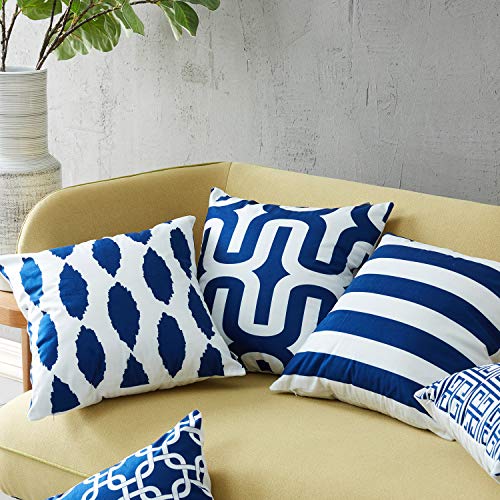 Decorative Pillow Cover Set Soft Microfiber Outdoor Cushion Covers 20 X 20