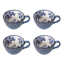 Gabriela Blue 16-Piece Dinnerware Set, Service for 4