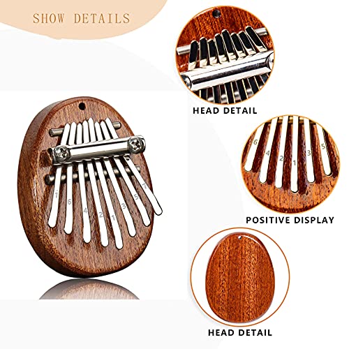 REGIS Kalimba 8 Key exquisite Finger Thumb Piano Marimba Musical good accessory Pendant Gif (Bronze)