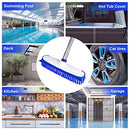 Long Handle Scrub Brushes for Cleaning, 2-in-1 Stiff Bristle Shower Cleaning Brush