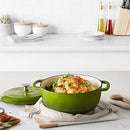 Enameled Cast Iron Covered Dutch Oven, 4.3-Quart, Green