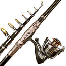 Fishing Rod and Reel Combos Carbon Fiber Telescopic Fishing Rod