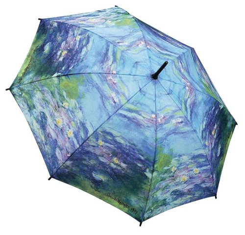 Monet Water Lilies Auto-Open Quality Rain Stick Umbrella for Women