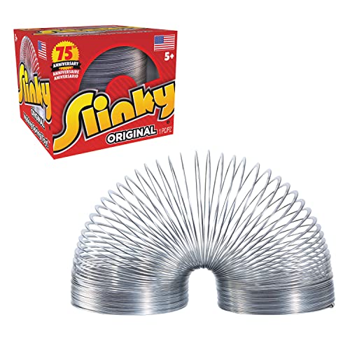 The Original Slinky Walking Spring Toy, Metal Slinky, Fidget Toys, Party Favors and Gifts