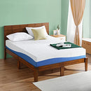 Olee Sleep Aquarius 10-Inch Memory Foam Mattress in Blue, Queen