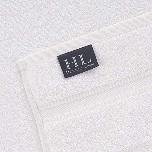 White Bath Linen Set 3 Pieces Soft and Absorbent, Premium Quality 100% Cotton