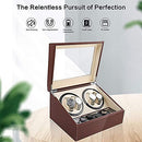 Automatic Watch Winder Display Box, 4+6 Leather Rotating Display Box