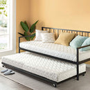 Twin Daybed and Trundle Set / Premium Steel Slat Support / Daybed